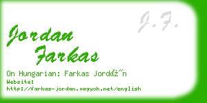 jordan farkas business card